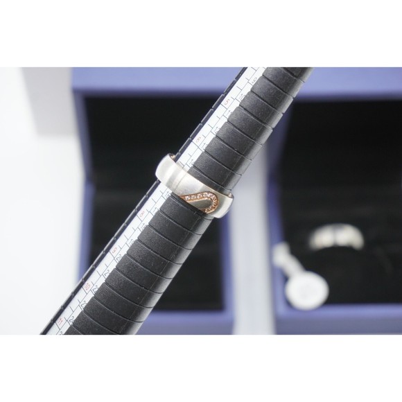 Lot of 2 Italo Wedding Band His and Hers Set Size (Her's SZ 7) (His SZ 9) - Picture 5 of 7